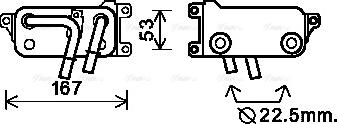 Ava Quality Cooling BW 3401 - Eļļas radiators, Automātiskā pārnesumkārba www.autospares.lv