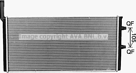 Ava Quality Cooling BW2583 - Радиатор, охлаждение двигателя www.autospares.lv