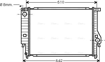 Ava Quality Cooling BW 2096 - Radiators, Motora dzesēšanas sistēma www.autospares.lv