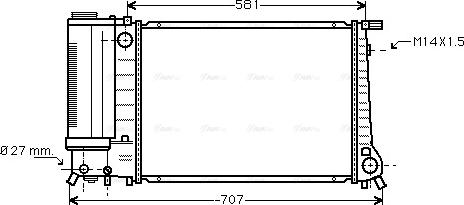 Ava Quality Cooling BW 2090 - Radiators, Motora dzesēšanas sistēma www.autospares.lv