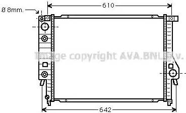 Ava Quality Cooling BW 2097 - Radiators, Motora dzesēšanas sistēma www.autospares.lv