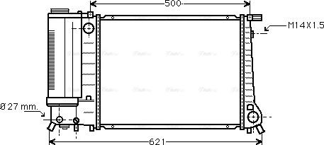 Ava Quality Cooling BW 2083 - Radiators, Motora dzesēšanas sistēma www.autospares.lv