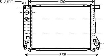 Ava Quality Cooling BW 2087 - Radiators, Motora dzesēšanas sistēma www.autospares.lv