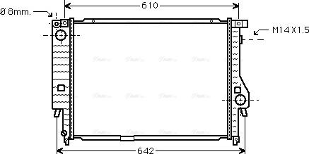 Ava Quality Cooling BW 2144 - Radiators, Motora dzesēšanas sistēma www.autospares.lv