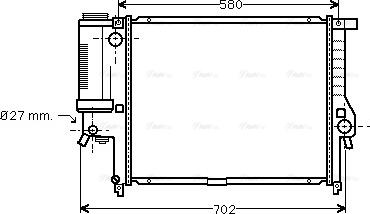 Ava Quality Cooling BW 2140 - Radiators, Motora dzesēšanas sistēma www.autospares.lv