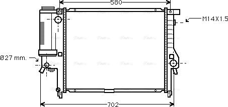 Ava Quality Cooling BW 2142 - Radiators, Motora dzesēšanas sistēma www.autospares.lv