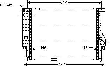 Ava Quality Cooling BW 2167 - Radiators, Motora dzesēšanas sistēma www.autospares.lv