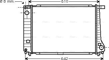 Ava Quality Cooling BW 2179 - Radiators, Motora dzesēšanas sistēma www.autospares.lv