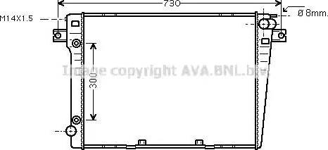 Ava Quality Cooling BW 2107 - Radiators, Motora dzesēšanas sistēma www.autospares.lv