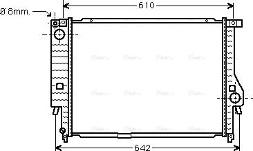 Ava Quality Cooling BW 2132 - Radiators, Motora dzesēšanas sistēma www.autospares.lv