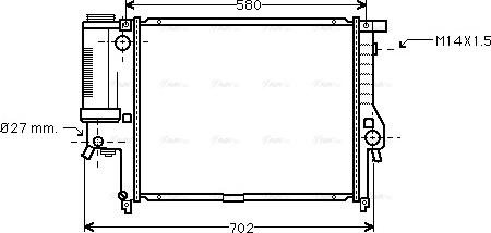 Ava Quality Cooling BW 2121 - Radiators, Motora dzesēšanas sistēma www.autospares.lv