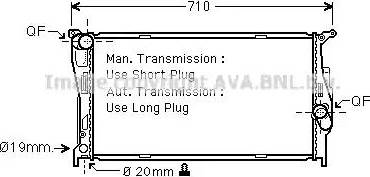 Ava Quality Cooling BW 2293 - Radiators, Motora dzesēšanas sistēma www.autospares.lv