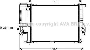 Ava Quality Cooling BW 2201 - Radiators, Motora dzesēšanas sistēma www.autospares.lv