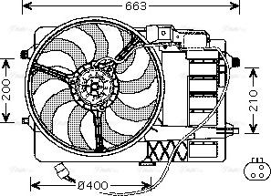 Ava Quality Cooling BW 7516 - Ventilators, Motora dzesēšanas sistēma www.autospares.lv