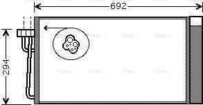 Ava Quality Cooling BWA5273D - Kondensators, Gaisa kond. sistēma www.autospares.lv