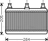 Ava Quality Cooling BWA6341 - Siltummainis, Salona apsilde www.autospares.lv