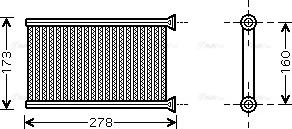 Ava Quality Cooling BWA6342 - Siltummainis, Salona apsilde www.autospares.lv