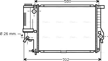 Ava Quality Cooling BWA2201 - Radiators, Motora dzesēšanas sistēma www.autospares.lv