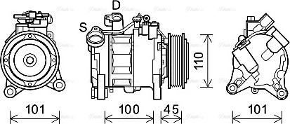 Ava Quality Cooling BWAK499 - Kompresors, Gaisa kond. sistēma www.autospares.lv