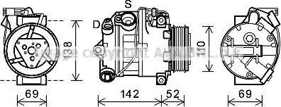 Ava Quality Cooling BWK442 - Kompresors, Gaisa kond. sistēma www.autospares.lv