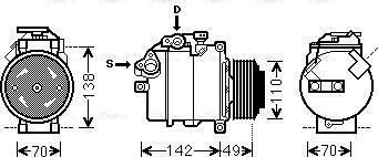 Ava Quality Cooling BWAK411 - Kompresors, Gaisa kond. sistēma www.autospares.lv