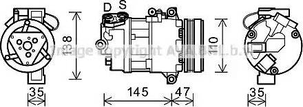 Ava Quality Cooling BWK395 - Kompresors, Gaisa kond. sistēma autospares.lv