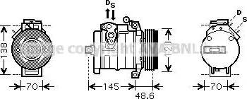 Ava Quality Cooling BW K345 - Kompresors, Gaisa kond. sistēma www.autospares.lv