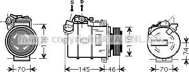 Ava Quality Cooling BW K318 - Kompresors, Gaisa kond. sistēma www.autospares.lv