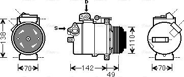 Ava Quality Cooling BWAK389 - Kompresors, Gaisa kond. sistēma www.autospares.lv