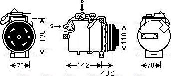 Ava Quality Cooling BWAK385 - Kompresors, Gaisa kond. sistēma www.autospares.lv