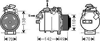 Ava Quality Cooling BWAK387 - Kompresors, Gaisa kond. sistēma www.autospares.lv