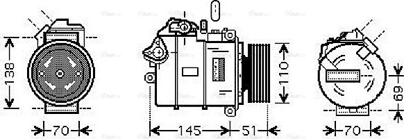 Ava Quality Cooling BWAK320 - Kompresors, Gaisa kond. sistēma autospares.lv