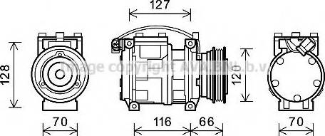 Ava Quality Cooling BWAK230 - Kompresors, Gaisa kond. sistēma www.autospares.lv