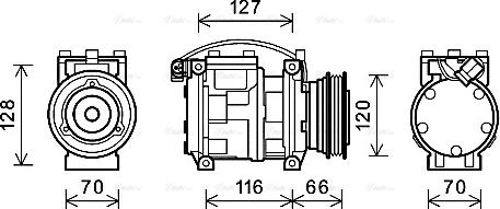 Ava Quality Cooling BWAK232 - Kompresors, Gaisa kond. sistēma www.autospares.lv