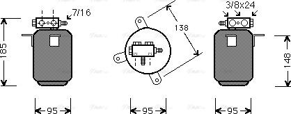 Ava Quality Cooling BW D028 - Sausinātājs, Kondicionieris www.autospares.lv