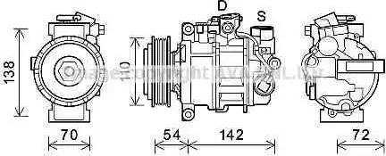 Ava Quality Cooling BWK495 - Kompresors, Gaisa kond. sistēma www.autospares.lv