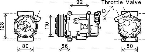 Ava Quality Cooling BWK416 - Kompresors, Gaisa kond. sistēma autospares.lv