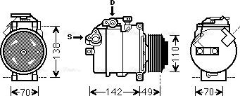 Ava Quality Cooling BWK411 - Kompresors, Gaisa kond. sistēma www.autospares.lv