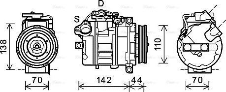 Ava Quality Cooling BWK429 - Kompresors, Gaisa kond. sistēma www.autospares.lv