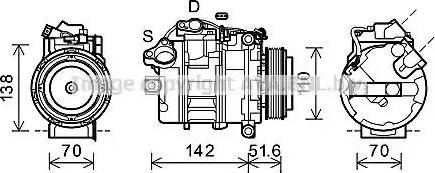 Ava Quality Cooling BWK427 - Kompresors, Gaisa kond. sistēma www.autospares.lv