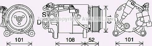 Ava Quality Cooling BWK567 - Kompresors, Gaisa kond. sistēma www.autospares.lv