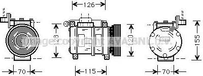 Ava Quality Cooling BW K040 - Kompresors, Gaisa kond. sistēma www.autospares.lv