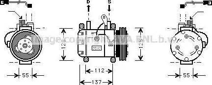 Ava Quality Cooling BW K050 - Kompresors, Gaisa kond. sistēma www.autospares.lv