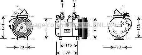 Ava Quality Cooling BW K051 - Kompresors, Gaisa kond. sistēma www.autospares.lv