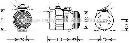 Ava Quality Cooling BW K181 - Kompresors, Gaisa kond. sistēma www.autospares.lv
