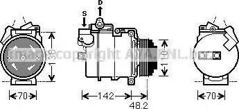 Ava Quality Cooling BWK386 - Kompresors, Gaisa kond. sistēma www.autospares.lv