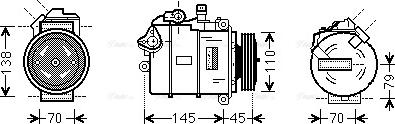 Ava Quality Cooling BWK383 - Kompresors, Gaisa kond. sistēma www.autospares.lv