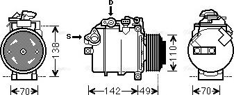 Ava Quality Cooling BWK387 - Kompresors, Gaisa kond. sistēma www.autospares.lv