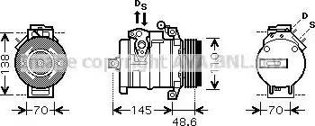 Ava Quality Cooling BW K334 - Kompresors, Gaisa kond. sistēma www.autospares.lv