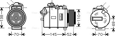 Ava Quality Cooling BW K336 - Kompresors, Gaisa kond. sistēma www.autospares.lv